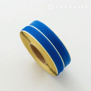 Velcro Sticker 10 Roll Double Sided Set Sticker Tape Adhesive 25mm Cobalt Blue