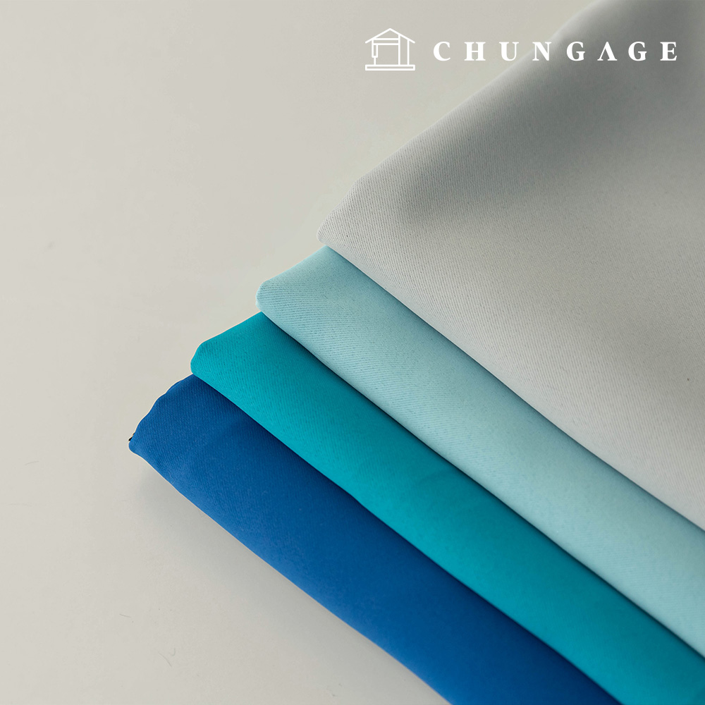 Blackout Fabric Triple-weave Curtain Fabric Polyester Blackout Fabric Curtain Fabric Sunblock Shade Blue 4 Types