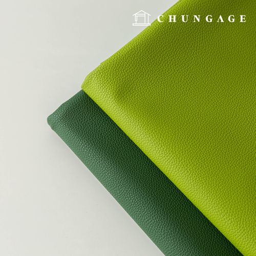 Artificial Leather Fabric, Faux Leather, Eco-friendly, Vegan, Synthetic Leather, Water-resistant Fabric, Lux Leather Green (2 Types)