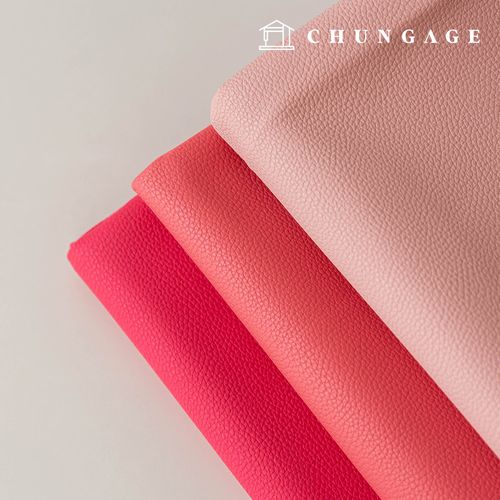 Artificial Leather Fabric, Faux Leather, Eco-friendly, Vegan, Synthetic Leather, Water-resistant Fabric, Lux Leather Pink 3-Piece Set