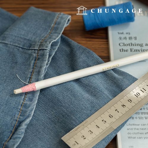 Paper-rolled pencil-type glass chalk White