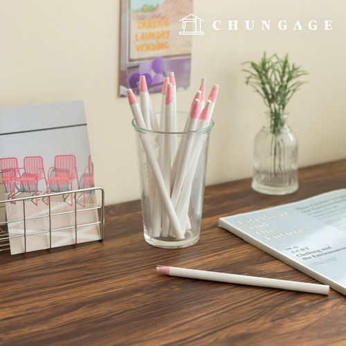 Paper-rolled Pencil-type Chojago Chalk White 12-pack Box