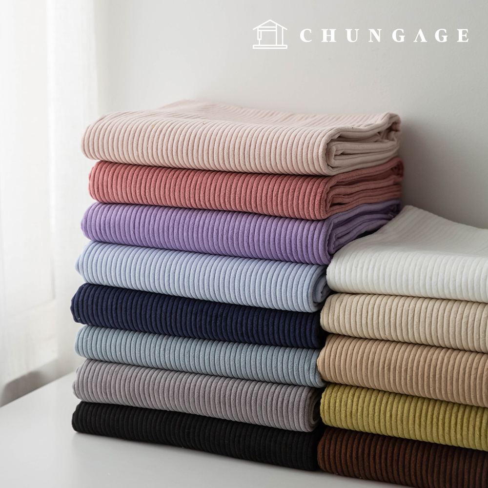 Corduroy Fabric Span 4.5W Wide Width Corduroy Fabric Winter Plain Goldia 13 Types