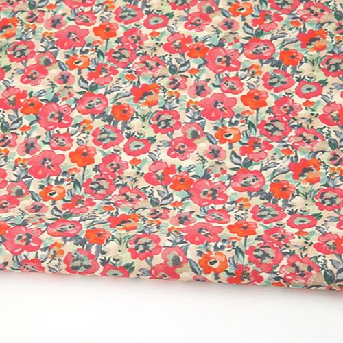 Eco-friendly antibacterial and anti-flammable fabric E-DTP cotton 20 count Floral Maison