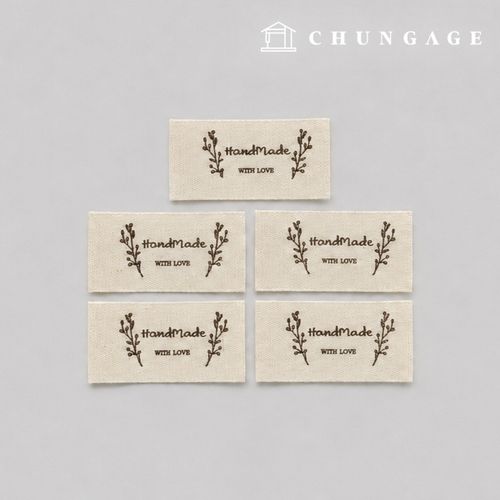 Cotton Label Double Fold Nature Mini With Love 5-Pack