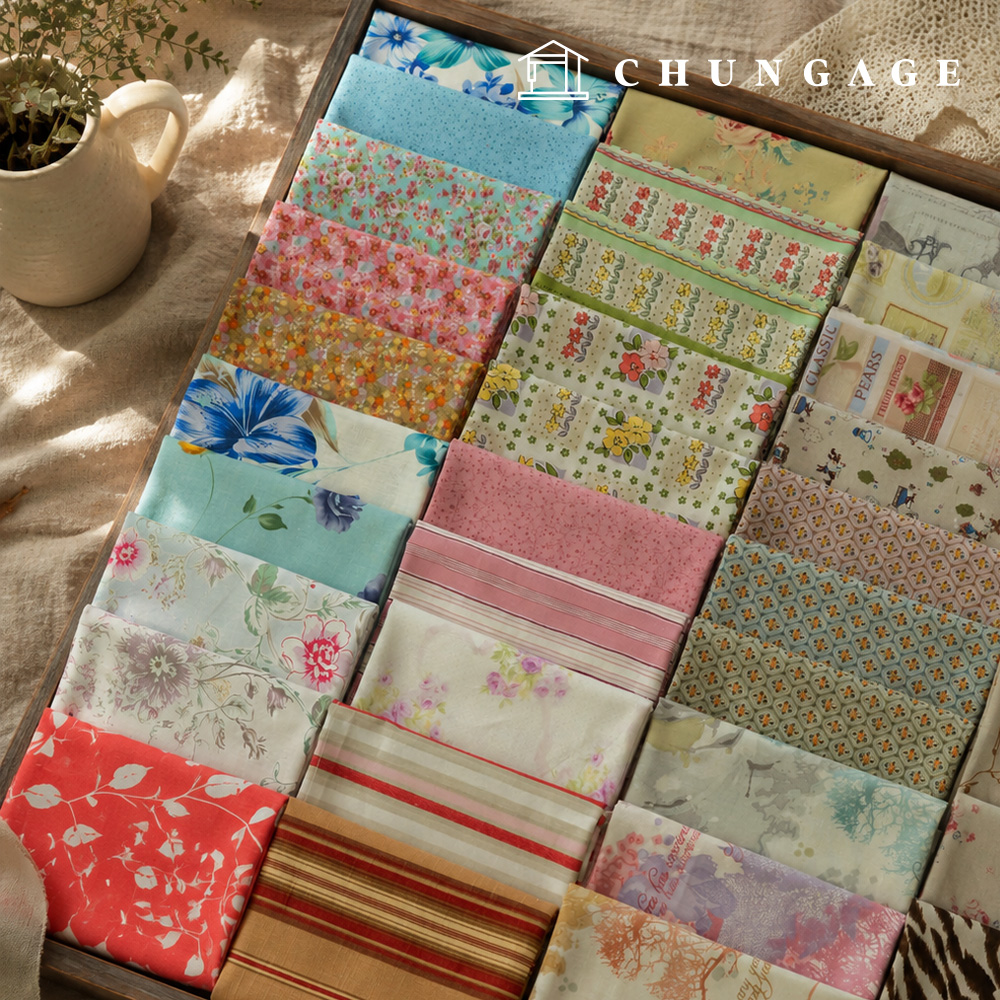 Linen Fabric 11 Count Linen Print Vintage Floral Pattern Retro Stripe Fabric 39 Types