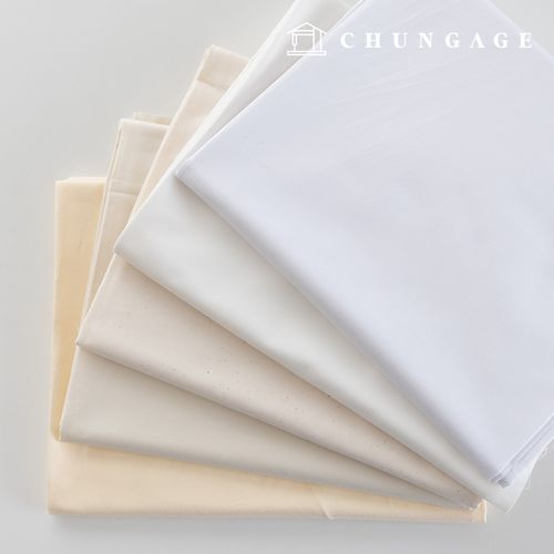 Cotton fabric Plain Fabric Wide Width 40 count Twill Abello White 5 types