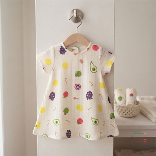 Double gauze fabric Wide Width Fruit Pop