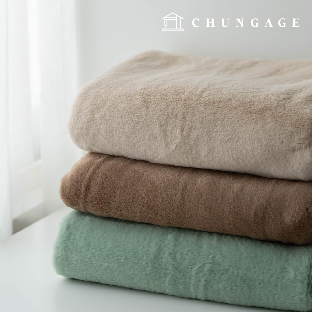 Fur Fabric Doll Fabric Mink Microfiber Fabric Winter Faux Fur Eco Fur Minkia Brown Green 3 Types
