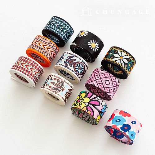 Bag String Poly Reversible Webbing String Webbing Cross Bag 38mm 10 Types