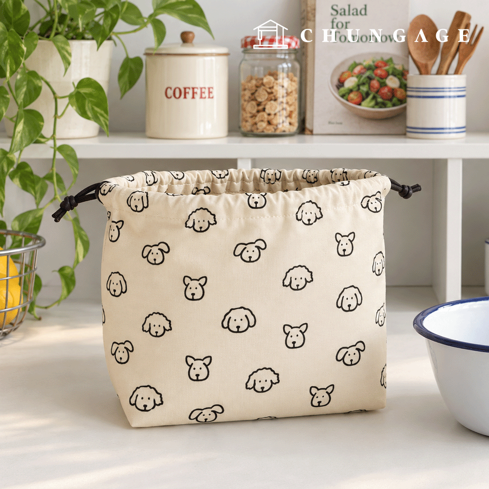 Cotton Oxford fabric animal pattern dog Fabric Mungpuccino 533