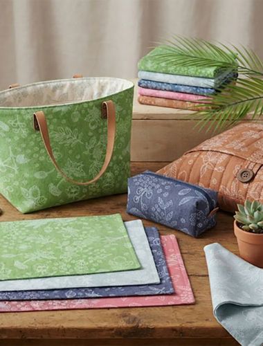 Pigment Fabric Vintage Botanical 9 Types