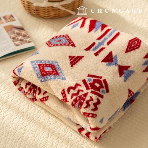 Wool swirly fluffy fleece faux fur Winter Fabric Nordic Patterns Wide Width Bianco
