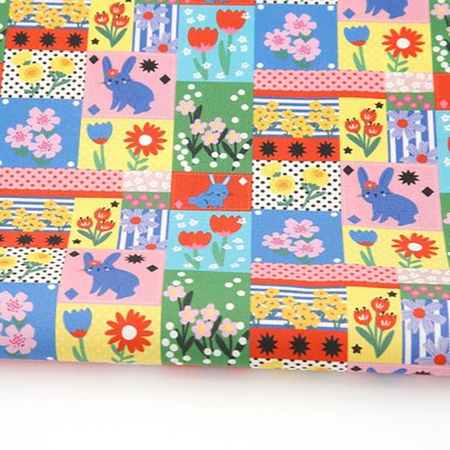 Eco-friendly antibacterial and anti-flammable fabric E-DTP cotton 20 count Vivid Muse Patch