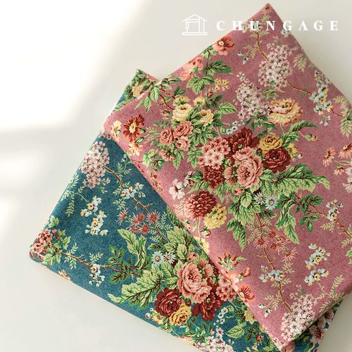 Canvas fabric cotton 10 count Patterns Fabric Wide Width Bloom Garden 2 types