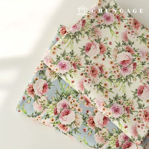 Canvas fabric cotton 10 count Patterns Fabric Wide Width Rose Bouquet 2 Types