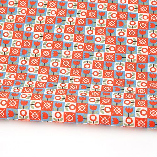 Eco-friendly antibacterial and anti-flammable fabric E-DTP cotton 20 count Flower Tile