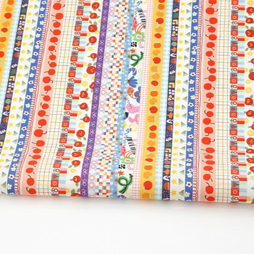 Eco-friendly antibacterial and anti-flame fabric E-DTP cotton 20 count fruity patchwork
