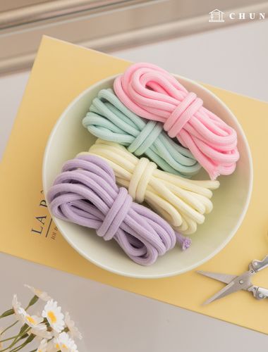 Macrame Udon Cord Pastel Color String 6mm 5 Types