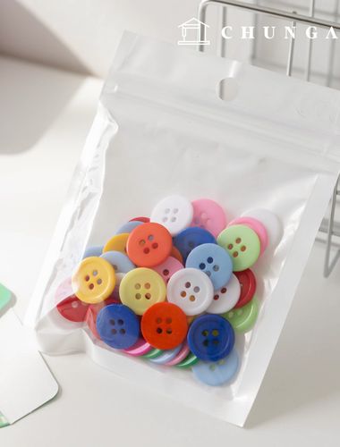 15mm simple collar Mixture button