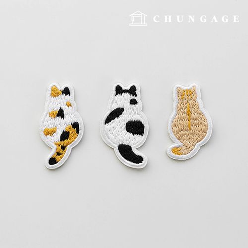 3 Types of Heat-Sealed Cat Back Embroidered Patches