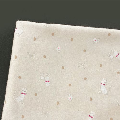 Limited edition cotton napping fleece fabric 20 count Cat's Day 6321