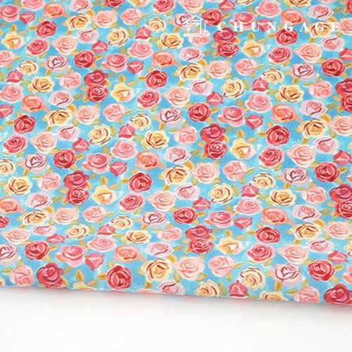 Eco-friendly antibacterial and anti-inflammatory fabric E-DTP cotton20 count rose blooming