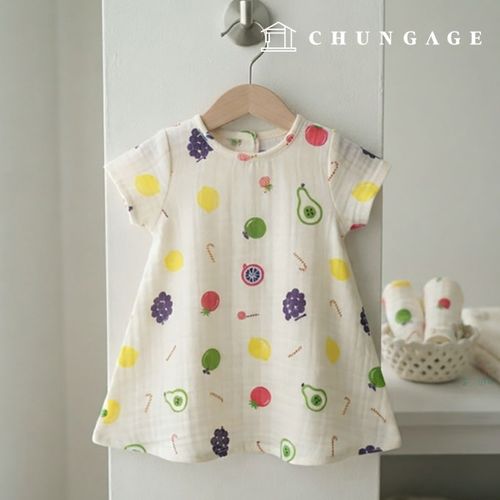 Double gauze fabric Wide Width Fruit Pop