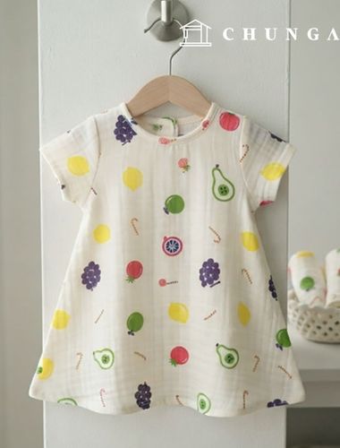 Double gauze fabric Wide Width Fruit Pop