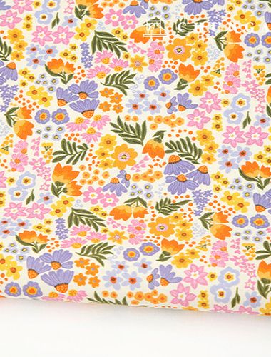 Eco-friendly antibacterial and anti-flammable fabric E-DTP cotton 20 count Flora Melody