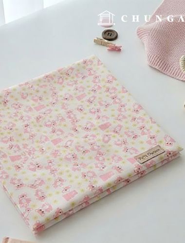 Double gauze fabric Wide Width Bebe Teddy Bear