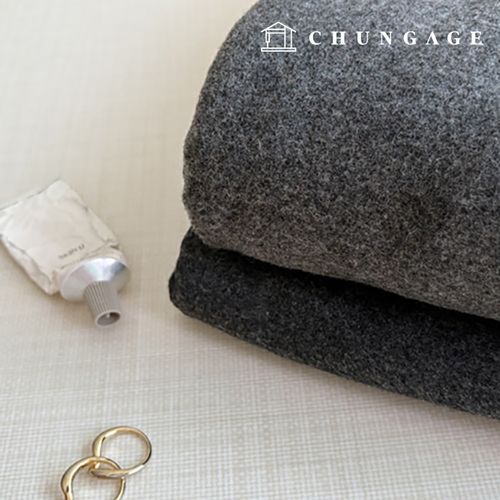 Wool Fleece Fabric Plain Reversible 2 Types