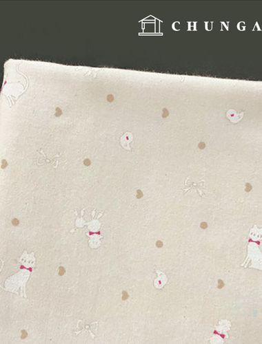 Limited edition cotton napping fleece fabric 20 count Cat's Day 6321