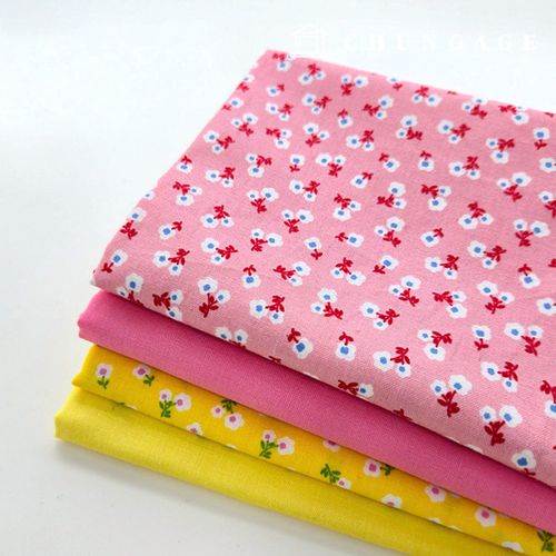 Fabric Kit Flower Scrap Fabric Doll Dog Clothes Making Popcorn Flower 55x45cm 9520