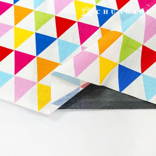 Cotton fabric 20 count Vivid Triangle 9243