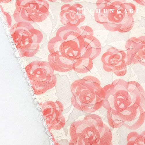 Polyester Burnout Flower Amélie 6228