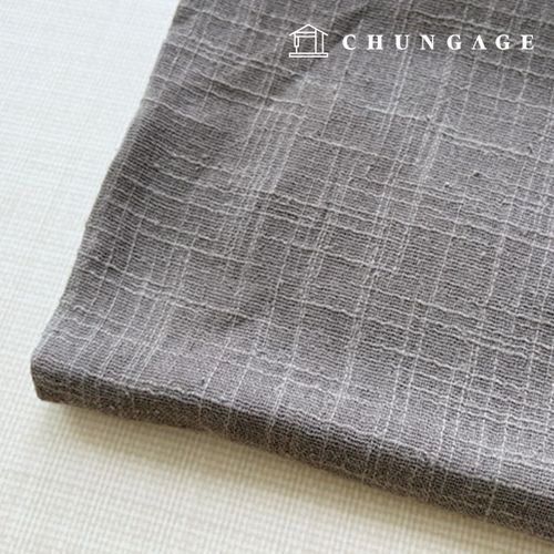 Linen Gauze Slub Washing Warm Gray 9573
