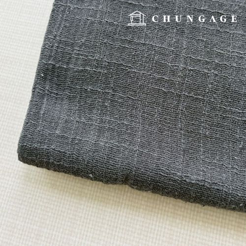 Linen Gauze Slub Washing Charcoal 9574