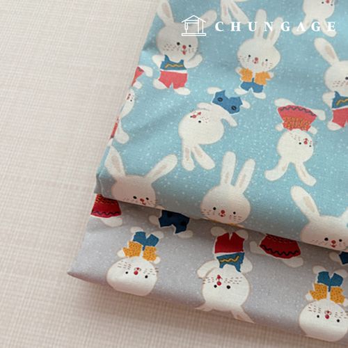 Cotton Fabric 20 Count Rabbit 2 Types 9566
