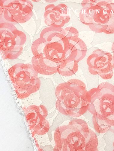 Polyester Burnout Flower Amélie 6228