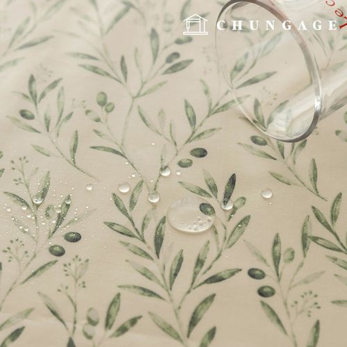 Waterproof Cloth Floral Pattern Flower Laminate Waterproof Fabric TPU Rustic Olive