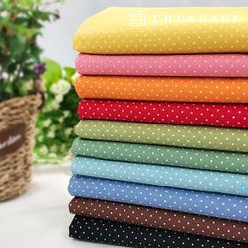 Cotton Dot Fabric Rainbow 1mm Dot 10 Types 9027