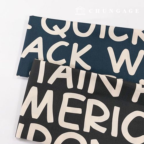 Cotton Fabric Wide Width Alphabet 2 Types 2356