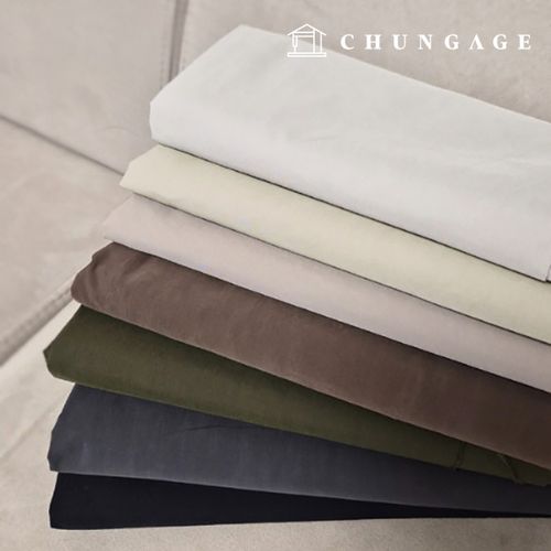 Cotton blend fabric, 30 count, water-resistant, stone-washed, 7 types