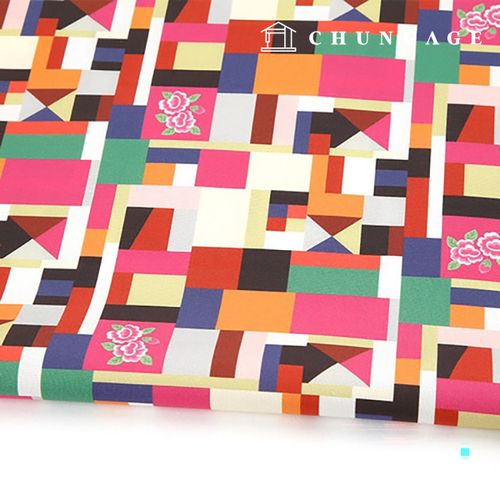 Eco-friendly antibacterial and anti-inflammatory fabric E-DTP cotton 20 count traditional pattern Saekdong flower wall