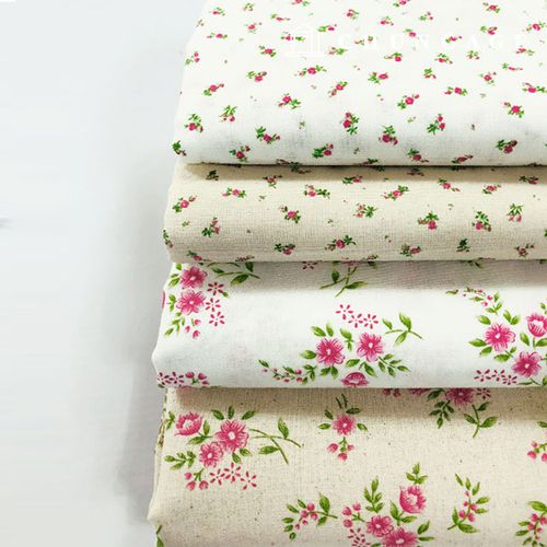 Cotton Fabric Flower Patterns Fabric Spring Flower 4 Types 2335