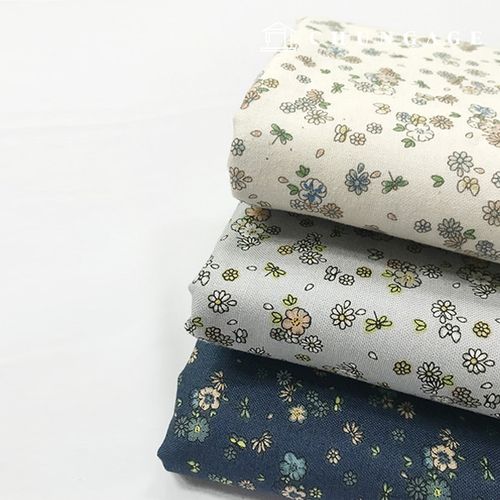Cotton Fabric Flower Patterns Fabric Soso Flower 3 Types 2325