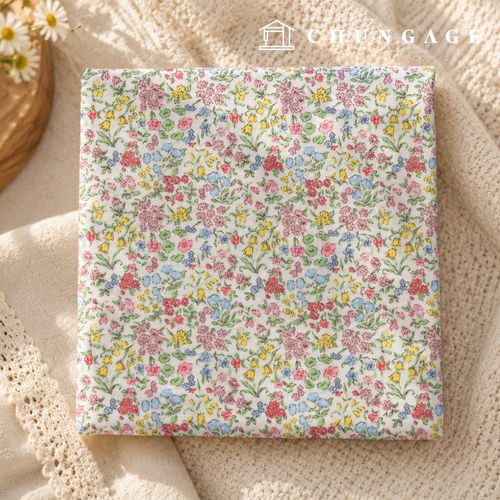 cotton napping microfiber fleece fabric Winter 20 count floral pattern Flower Fabric Bloomy