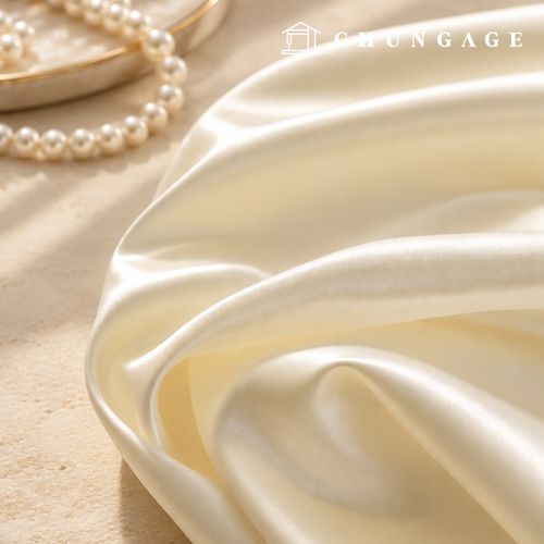 Satin Fabric Polyester Silk Plain Wide Width Fabric Glow
